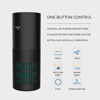 filtro de aire dual del ionizador del humo del ionizador 5V USB del purificador del aire del coche 1.6W