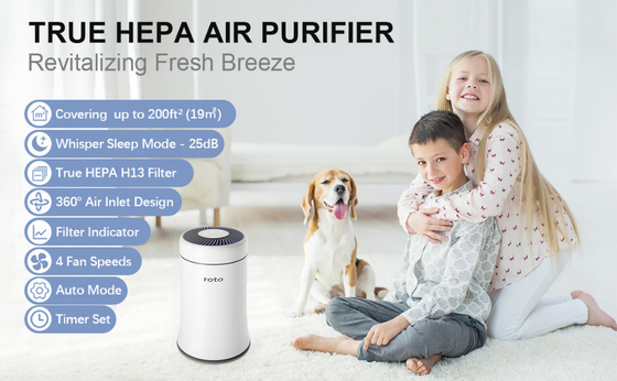 Certificado de escritorio del filtro kc de Mini Anion Air Purifier With Hepa